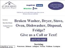 Sites similar to atyourserviceappliance.net
