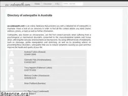 Sites similar to au-osteopath.com