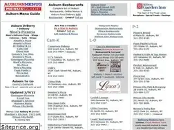 Sites similar to auburnmenus.com
