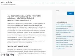 Sites similar to aucoe.info
