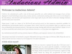 Sites similar to audaciousadmin.com