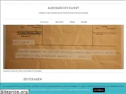 Sites similar to audioarchivkunst.de
