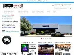 Sites similar to audiodesignrentals.com