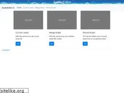 Sites similar to audioeditor.io
