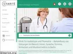 Sites similar to audiologie-phoniatrie.charite.de