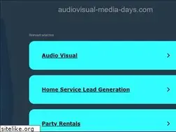 Sites similar to audiovisual-media-days.com
