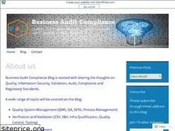Sites similar to auditandcompliance.wordpress.com