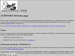 Sites similar to auditory.org