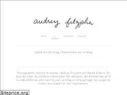 Sites similar to audreyfitzjohn.com