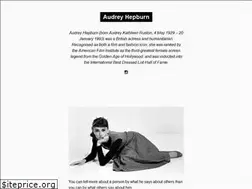 Sites similar to audreyhepburn.org