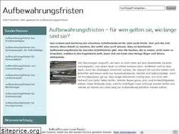 Sites similar to aufbewahrungsfristen.org