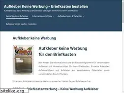 Sites similar to aufkleber-keine-werbung.de