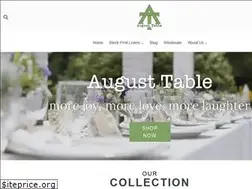 Sites similar to augusttable.com