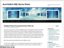 Sites similar to auntkathisql.com