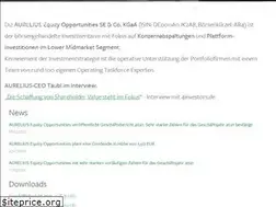 Sites similar to aureliusinvest.de