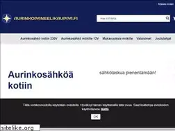 Sites similar to aurinkopaneelikauppa.fi