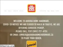 Sites similar to aurorahomehardware.ca