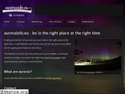 Sites similar to aurorainfo.eu