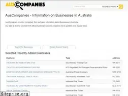 Sites similar to auscompanies.com