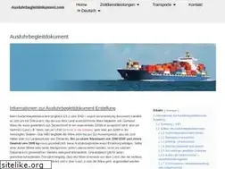 Sites similar to ausfuhrbegleitdokument.com