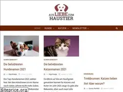 Sites similar to ausliebezumhaustier.de