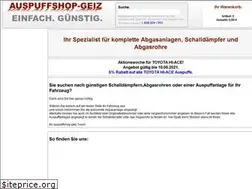 Sites similar to auspuffshop-geiz.de