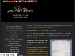 Sites similar to austinautotitle.com