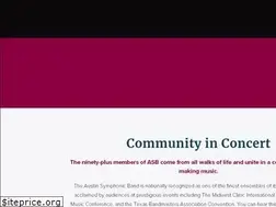 Sites similar to austinsymphonicband.org