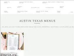 Sites similar to austintexasmenus.com