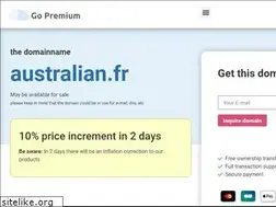 Sites similar to australian.fr