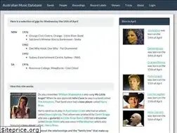 Sites similar to australianmusicdatabase.com