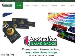 Sites similar to australiannamebadge.com.au