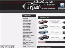 Sites similar to authenticclassics.com