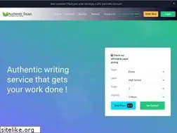Sites similar to authenticessays.net