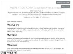 Sites similar to authenticity.com