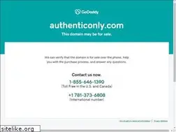Sites similar to authenticonly.com
