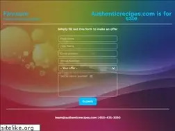 Sites similar to authenticrecipes.com