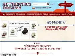 Sites similar to authentics-dreams.com