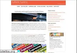 Sites similar to authenticsupreme.com