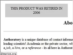 Sites similar to authoratory.com
