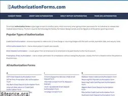 Sites similar to authorizationforms.com