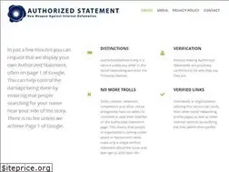 Sites similar to authorizedstatement.org