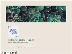 Sites similar to authormirandaturner.com
