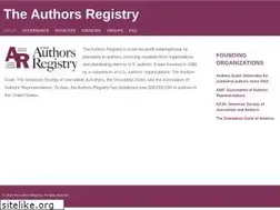 Sites similar to authorsregistry.org
