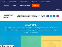 Sites similar to autismspectrumnews.org