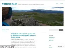 Sites similar to autisticalex.wordpress.com
