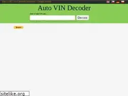 Sites similar to auto-vin-decoder.com