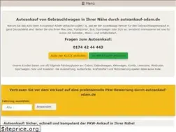 Sites similar to autoankauf-adam.de