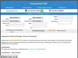 Sites similar to autoankauf360.de