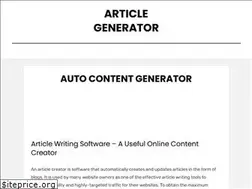 Sites similar to autoarticlegenerator.xyz
